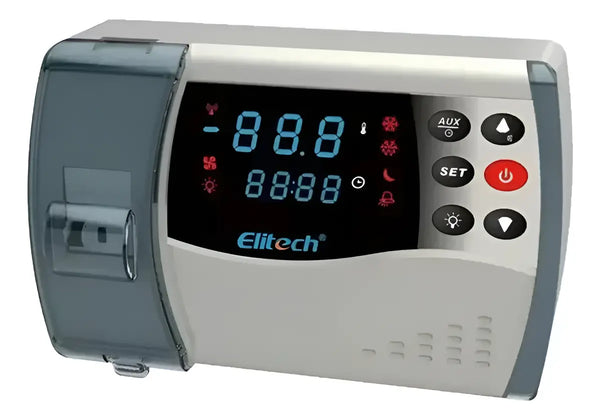 Tablero eléctrico Elitech ECB-1000Q con control de temperatura WiFi y conectividad en la nube para sistemas eléctricos.