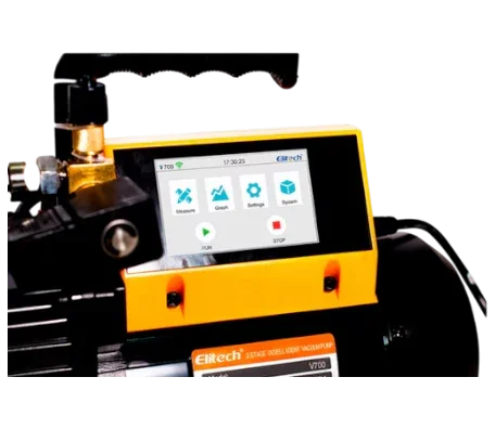 Bomba de vacío profesional con pantalla digital, ideal para instalaciones de refrigeración