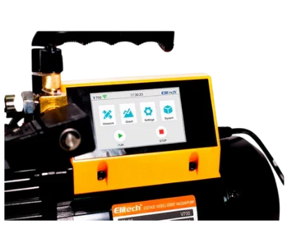 Bomba de vacío profesional con pantalla digital, ideal para instalaciones de refrigeración