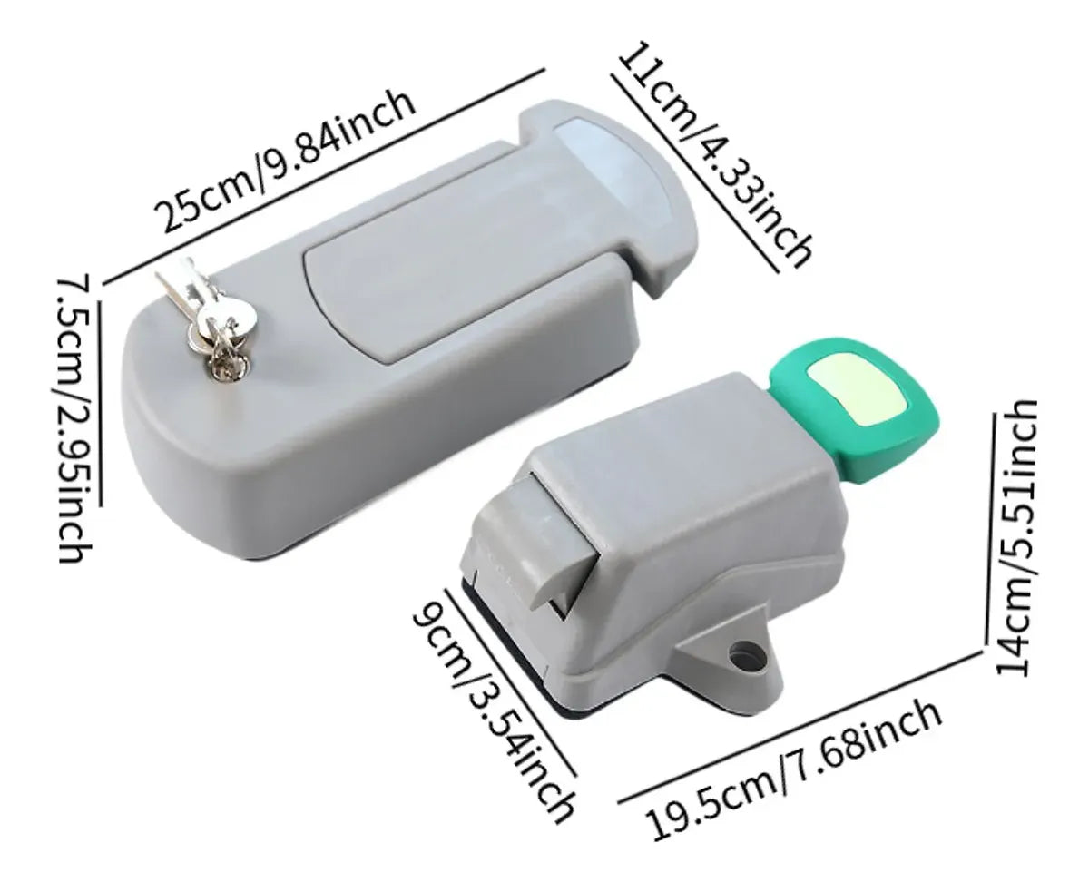 Cerradura para puerta de cámara frigorífica estilo tortuga de RC Frío Asistencias con llave, cerrajería y herrajes resistentes