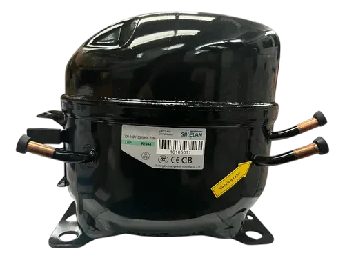 Motocompresor de refrigeración Sikelan negro para sistemas de cámaras frigoríficas y aire acondicionado