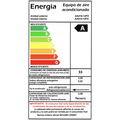 Aire acondicionado Split IKA Convencional 12.000 BTU