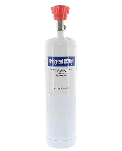 Cilindro de refrigerante R1234yf para sistemas de aire acondicionado y refrigeración comercial