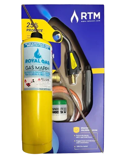 Kit de soplete para soldadura con gas MAPP, manguera y accesorios para refrigeración