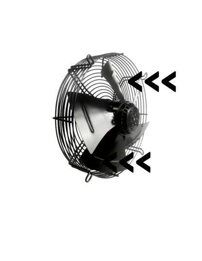 Ventilador axial con grilla de RC Frío Asistencias, componente de refrigeración para expulsor y sistemas de enfriamiento.