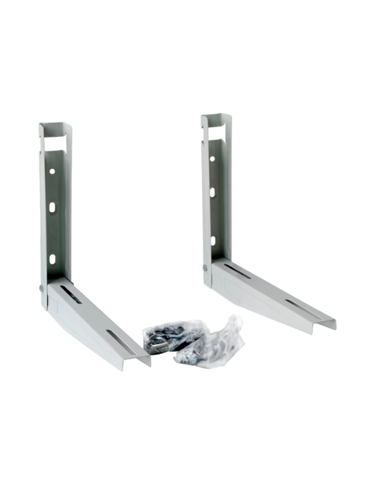 Soporte de pared para aire acondicionado split RC Frío Asistencias, compatible con unidades de 18,000 a 24,000 BTU, imagen en color metálico