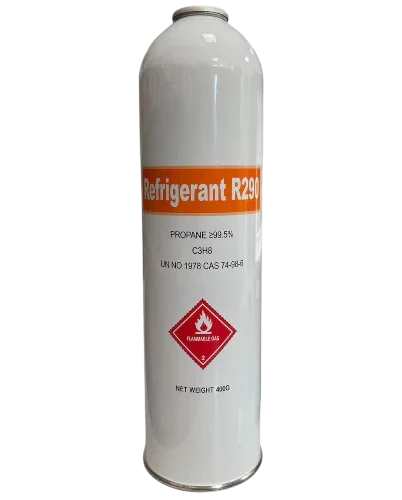 Botella de gas refrigerante R290 para sistemas de refrigeración y aire acondicionado